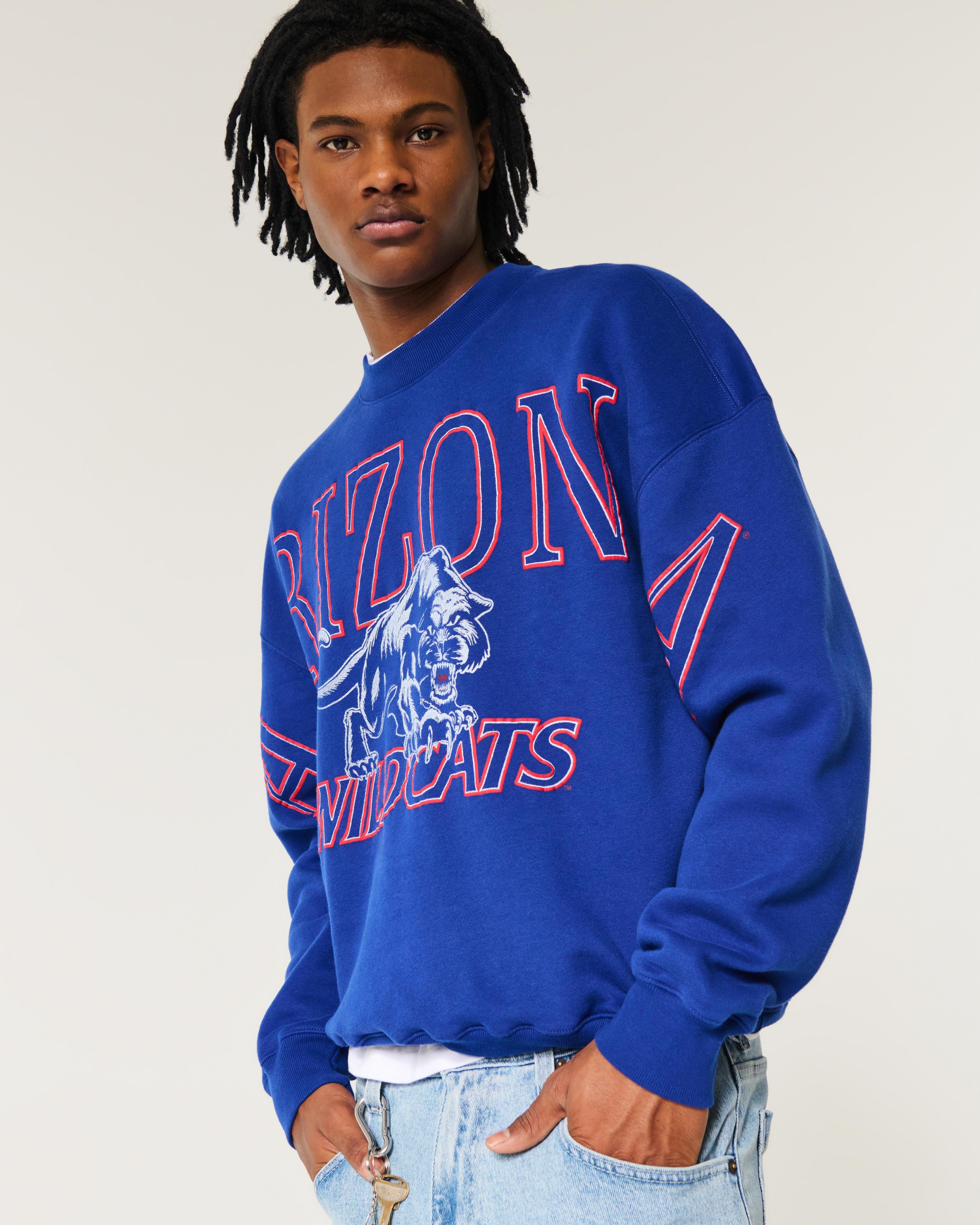 Boxy University of Arizona Wildcats Graphic Crew Sweatshirt Product Image