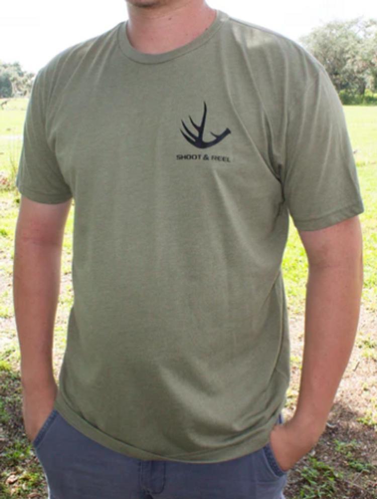 SALE Shoot & Reel® Men's S/S Antler Tee - Multiple Colors Product Image