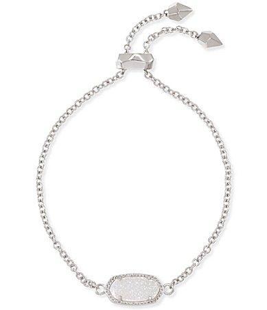 Kendra Scott Elaina Gold Adjustable Chain Bracelet in | Dichroic Glass Product Image