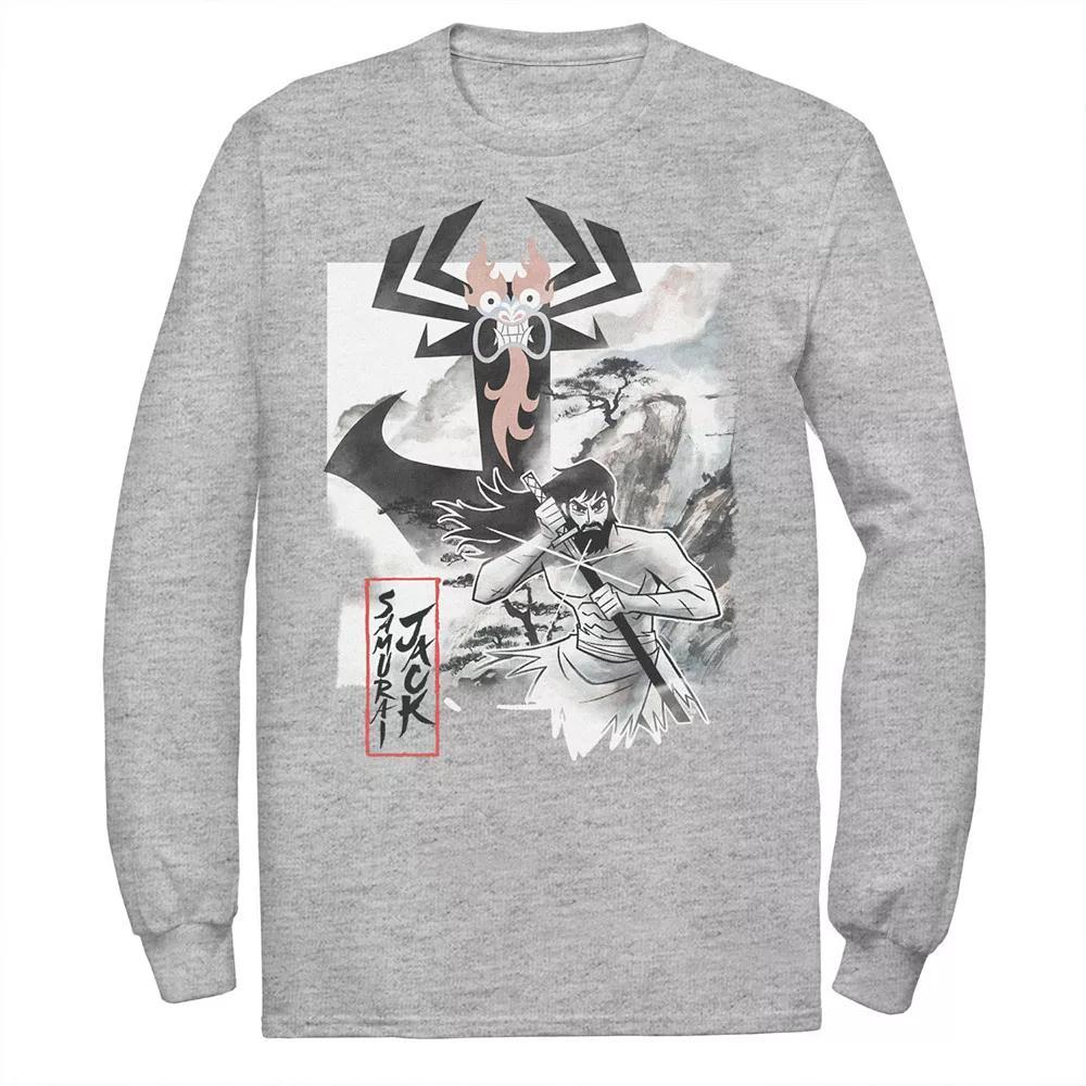 Men's Cartoon Network Samurai Jack Aku Water Color Paint Sketch Tee,  Product Image