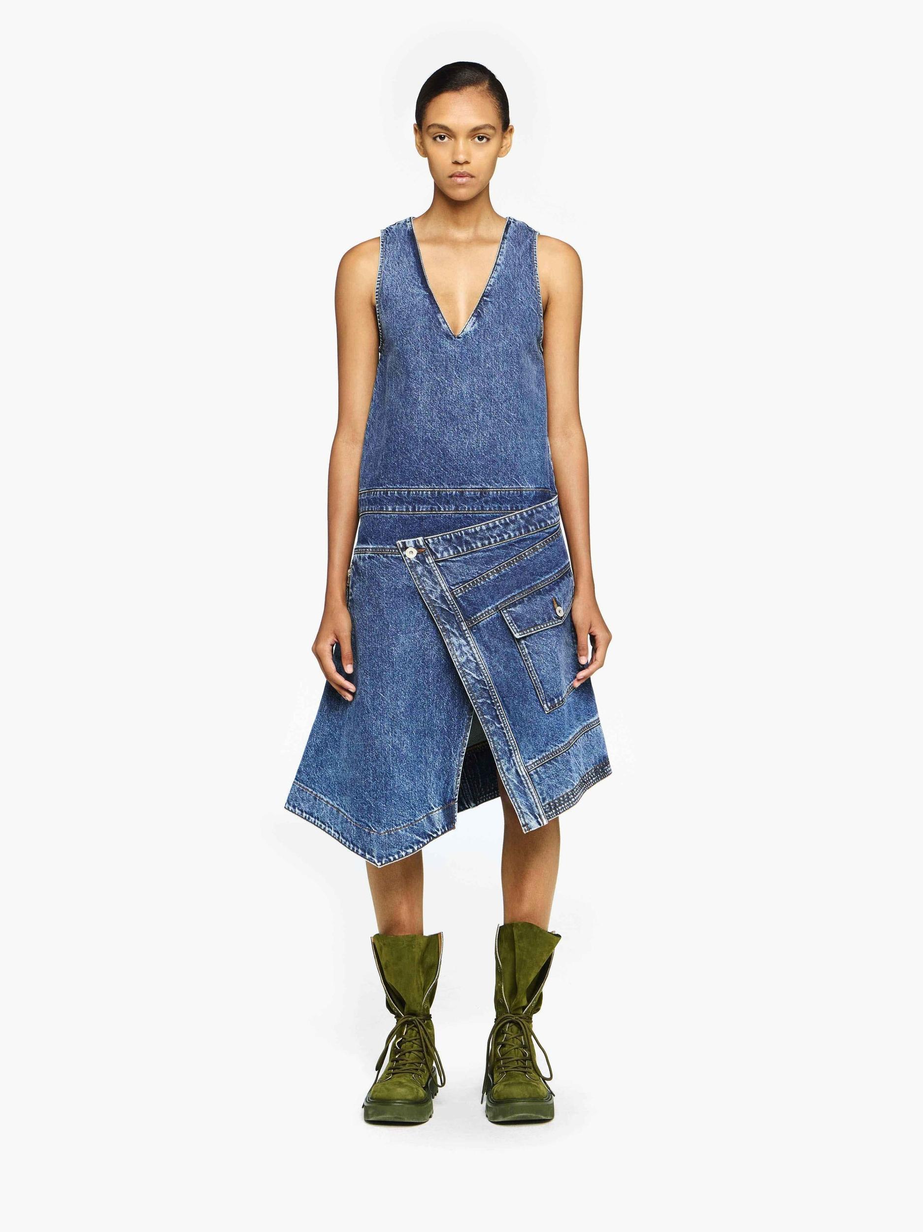 WRAP FRONT SLEEVELESS DRESS Product Image