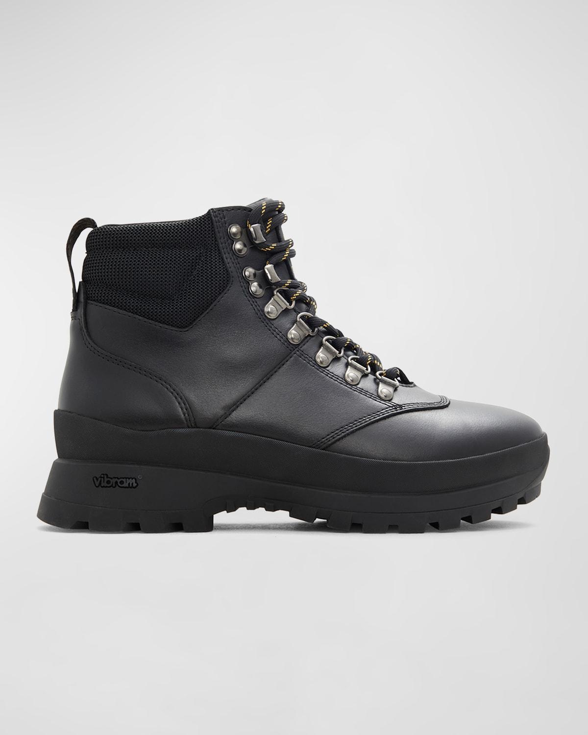 Mens Scramble Leather Lace-Up Hiker Boots Product Image