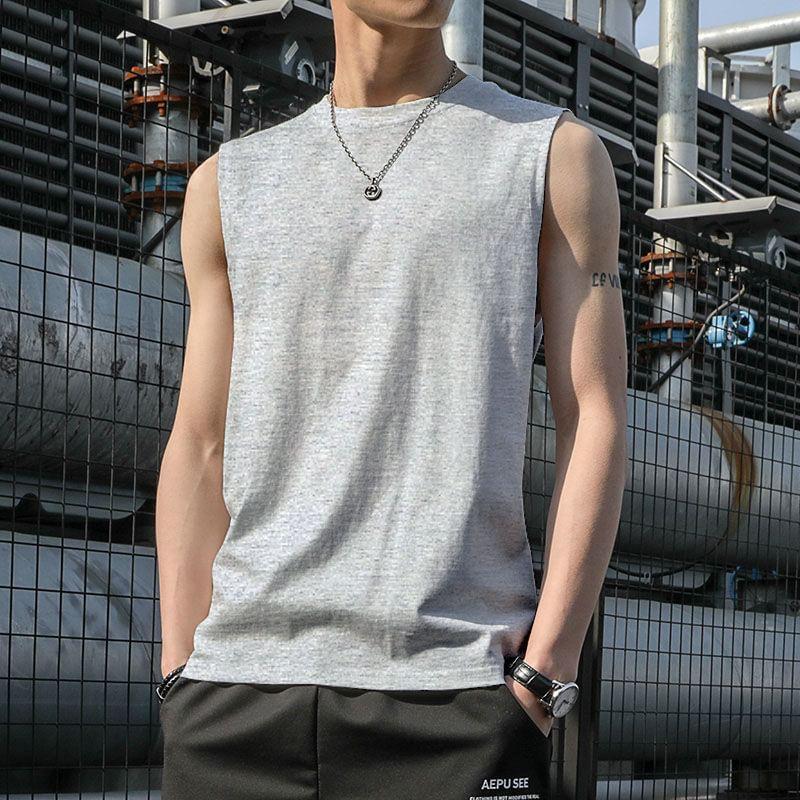 Round Neck Plain Tank Top Product Image