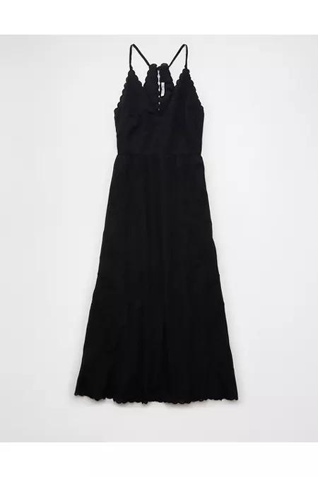 AE V-Neck Embroidered Midi Dress Women's Product Image