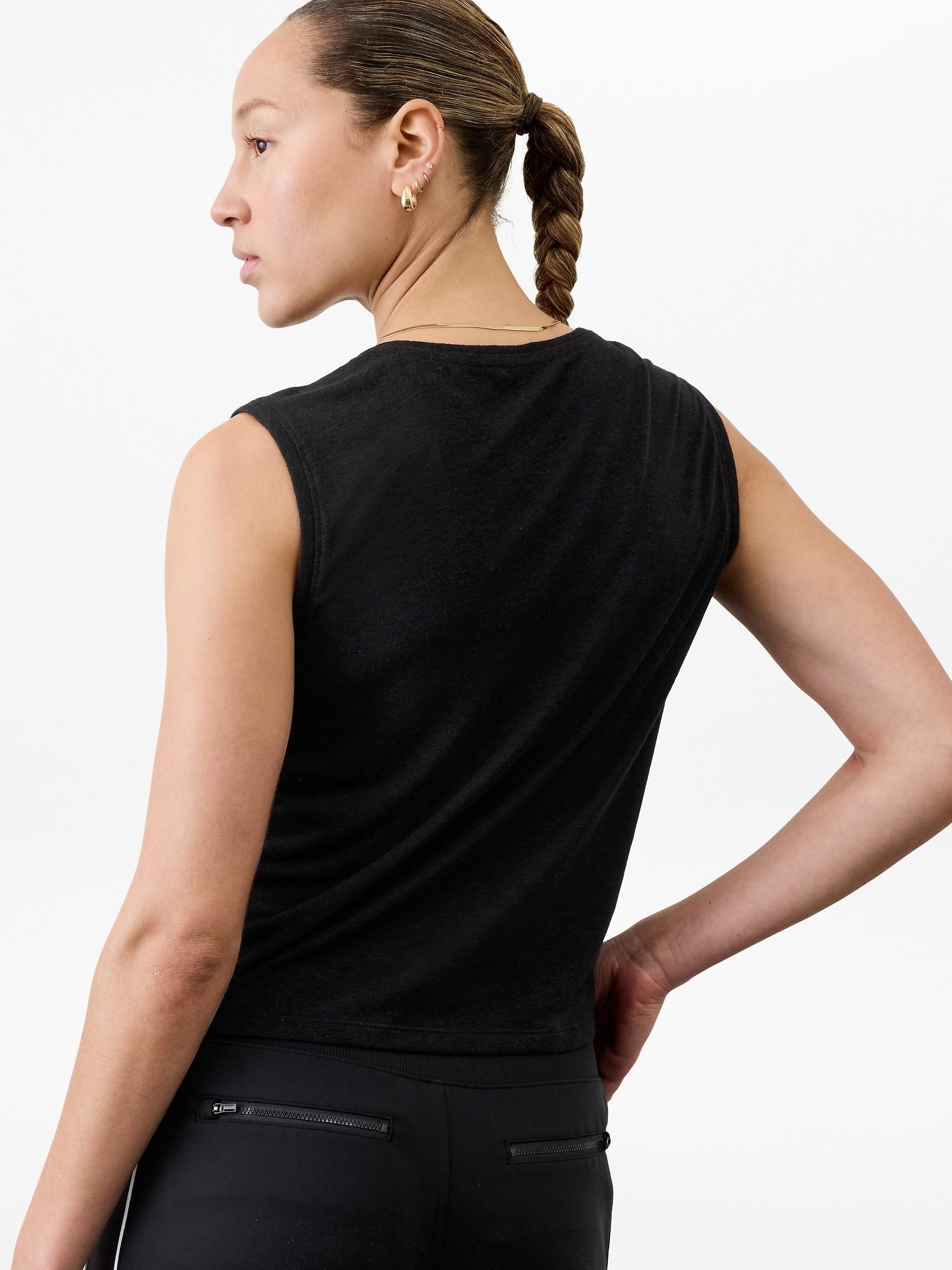 Getaway Linen Blend Muscle Tank Product Image