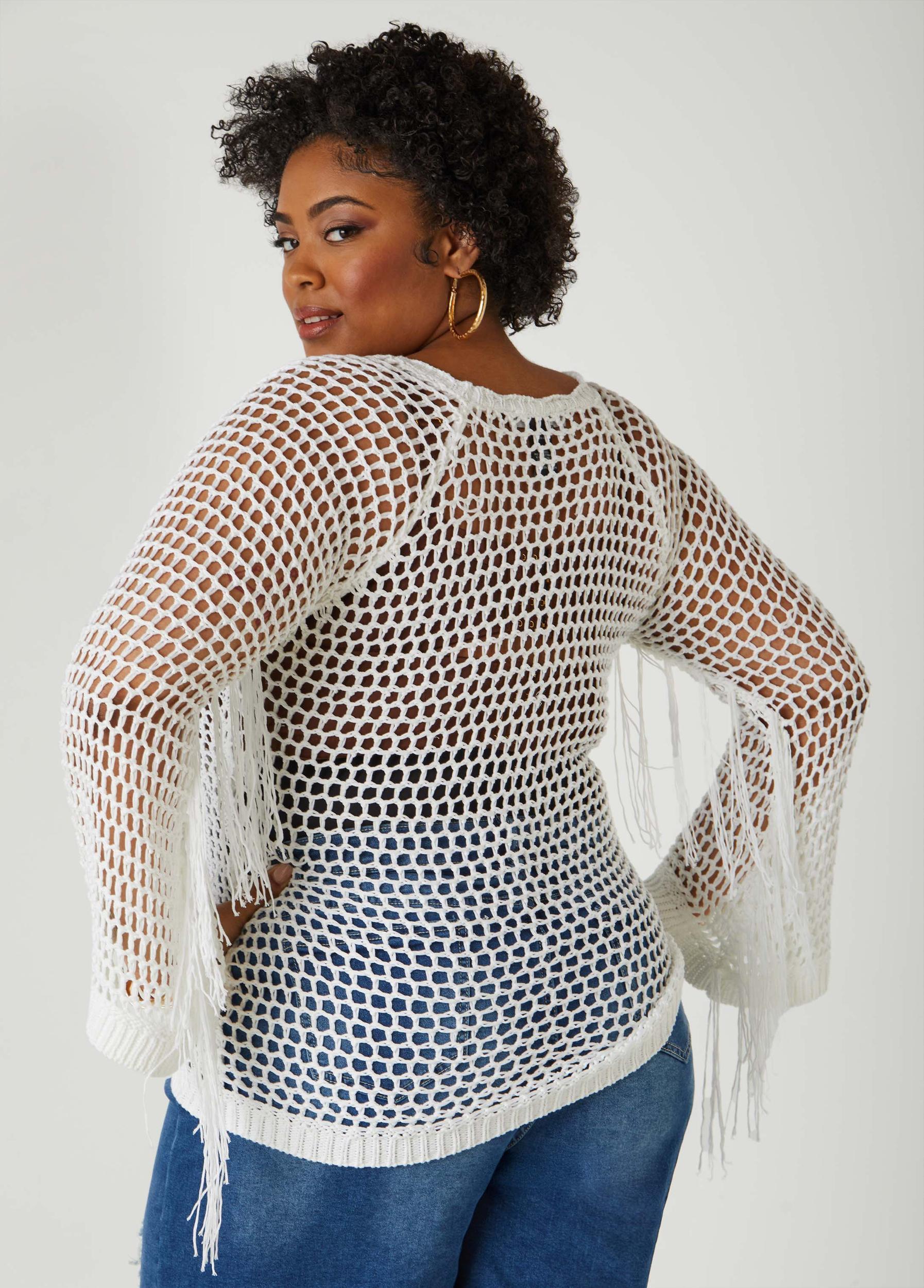 Crochet Knit Top Product Image