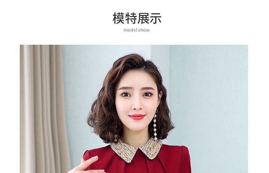 Contrast Trim Blouse Product Image