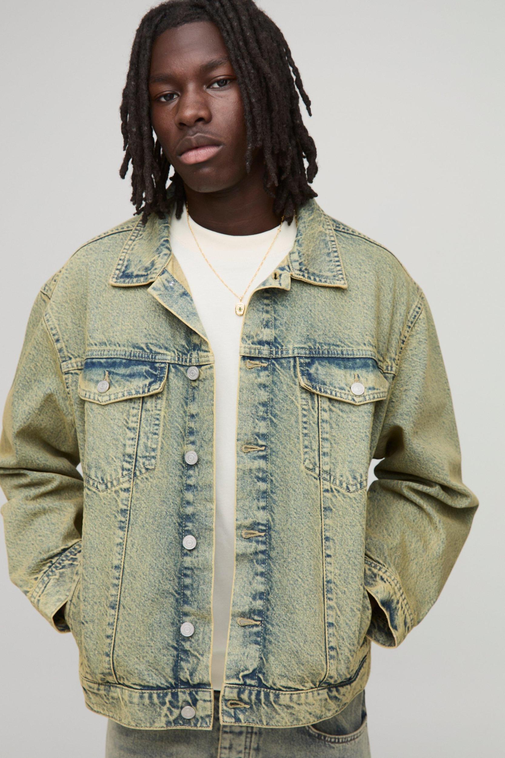 Regular Denim Jacket | boohooMAN USA Product Image