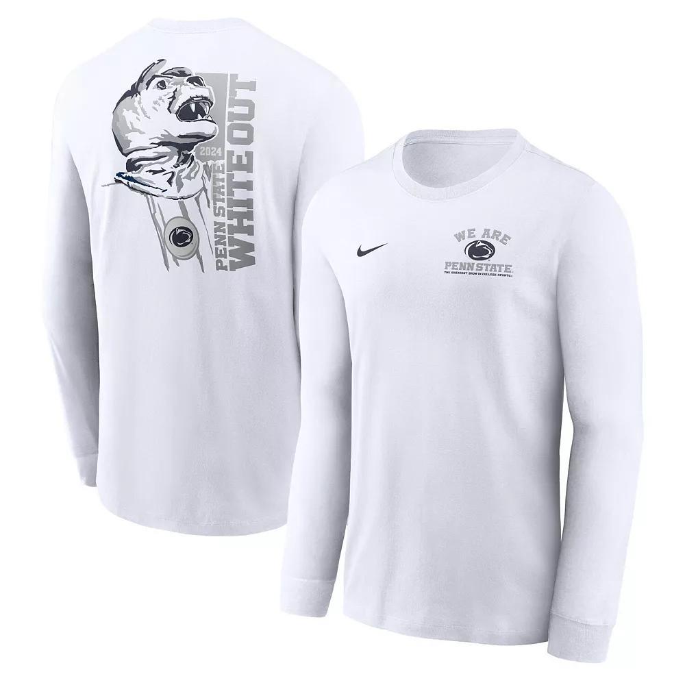 Men's Nike White Penn State Nittany Lions 2024 White Out Long Sleeve T-Shirt, Size: Large Product Image