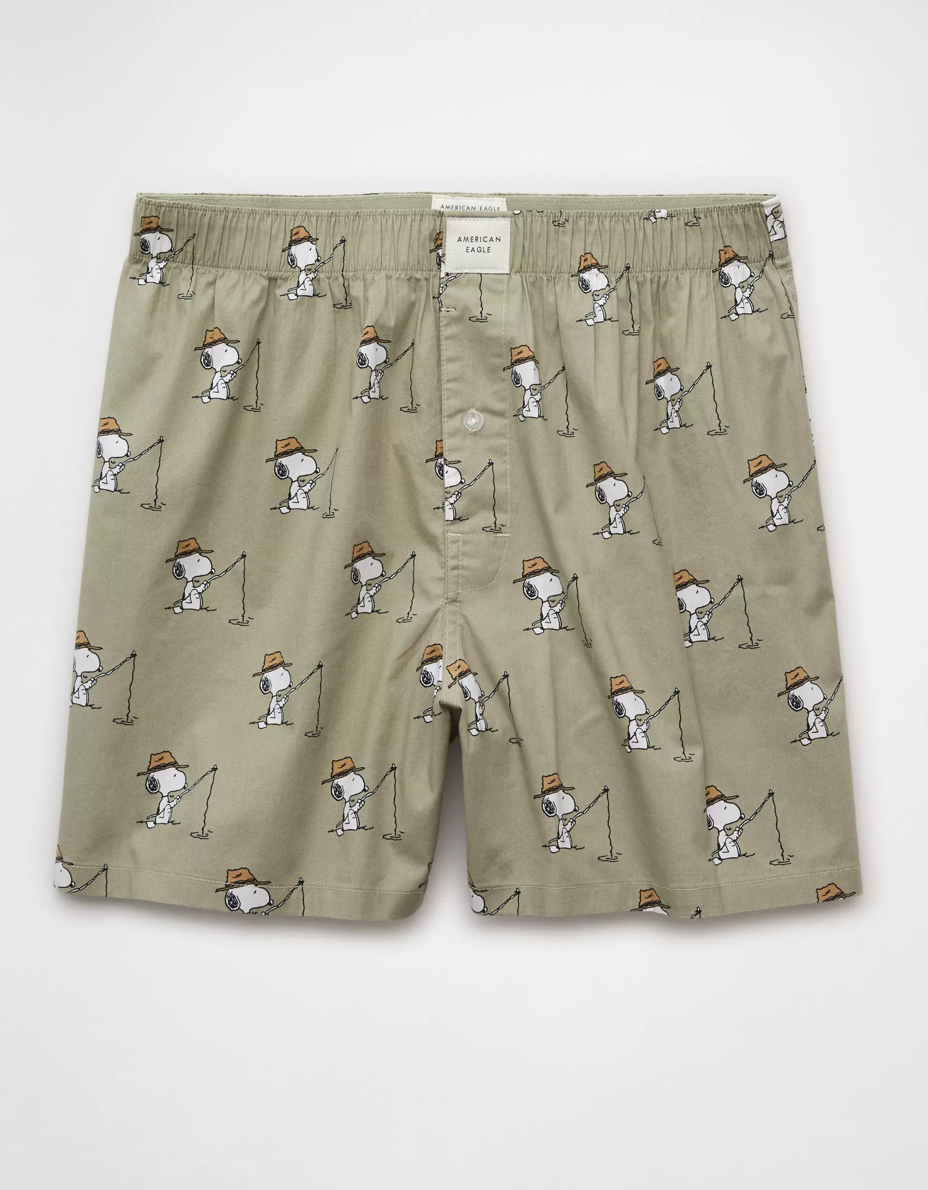 AEO Men's Snoopy Fishing Stretch Boxer Short Product Image