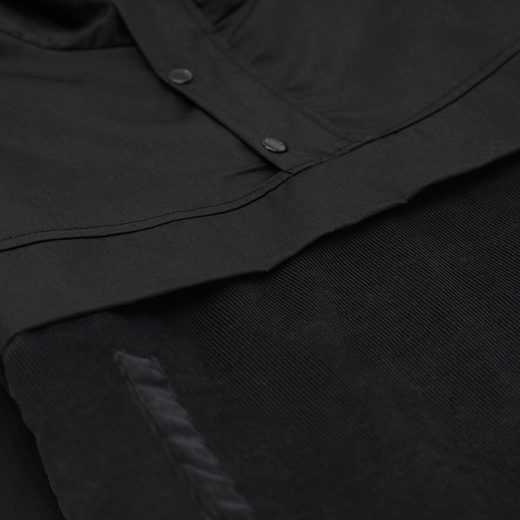 Blacksmith - Two Tone Corduroy/Canvas Pullover - Black Product Image