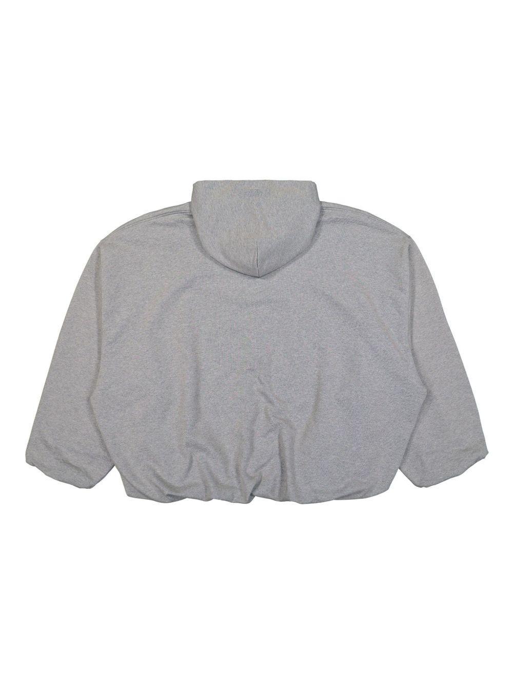 logo-print boxy hoodie Product Image