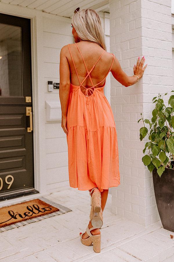 Lucky Day Babydoll Dress In Orange Product Image