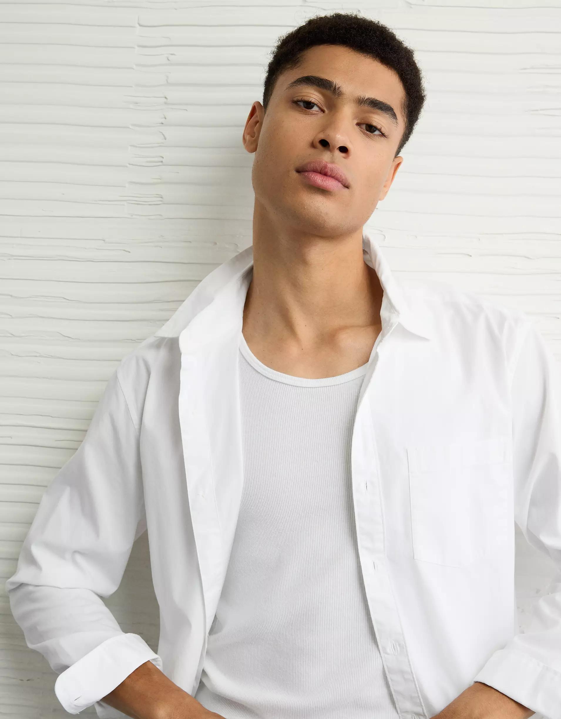 AE Everyday Classic Fit Poplin Button-Up Shirt Product Image