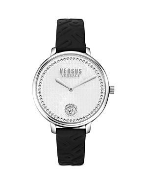 Versus By Versace Womens La Villette Crystal Analog Black Dial Stainless Steel Bracelet Watch Product Image