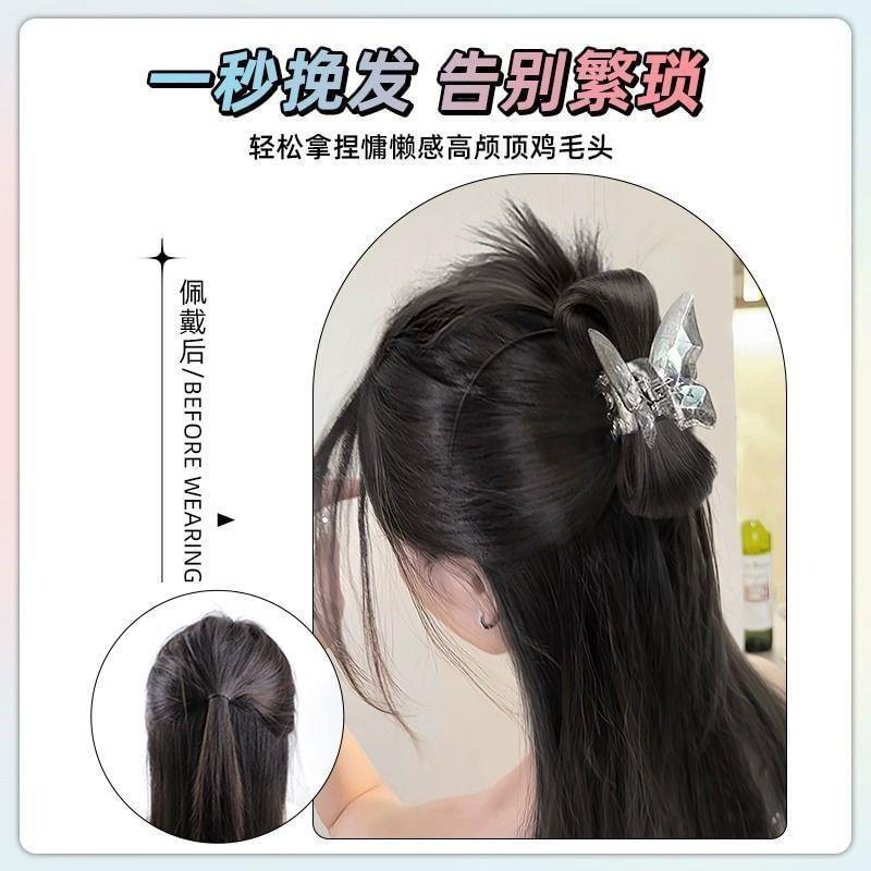 Butterfly Faux Crystal Wig Bow Hair Claw Clip / Wig Bow Hair Claw Clip Product Image