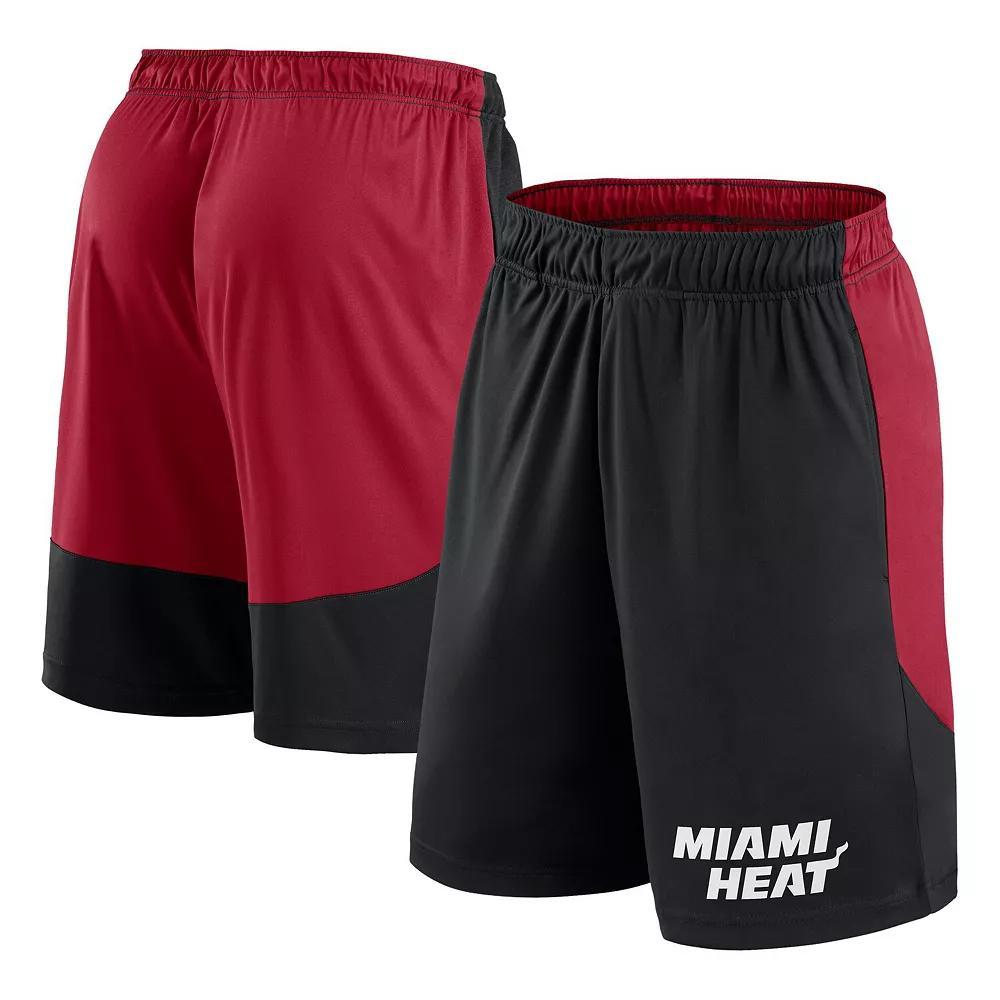 Men's Black/Red Portland Trail Blazers Launch Performance Shorts, Size: 4XL Product Image