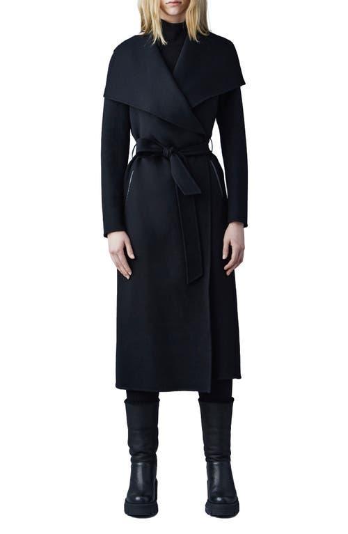 Womens Belted Light Wool Coat Product Image