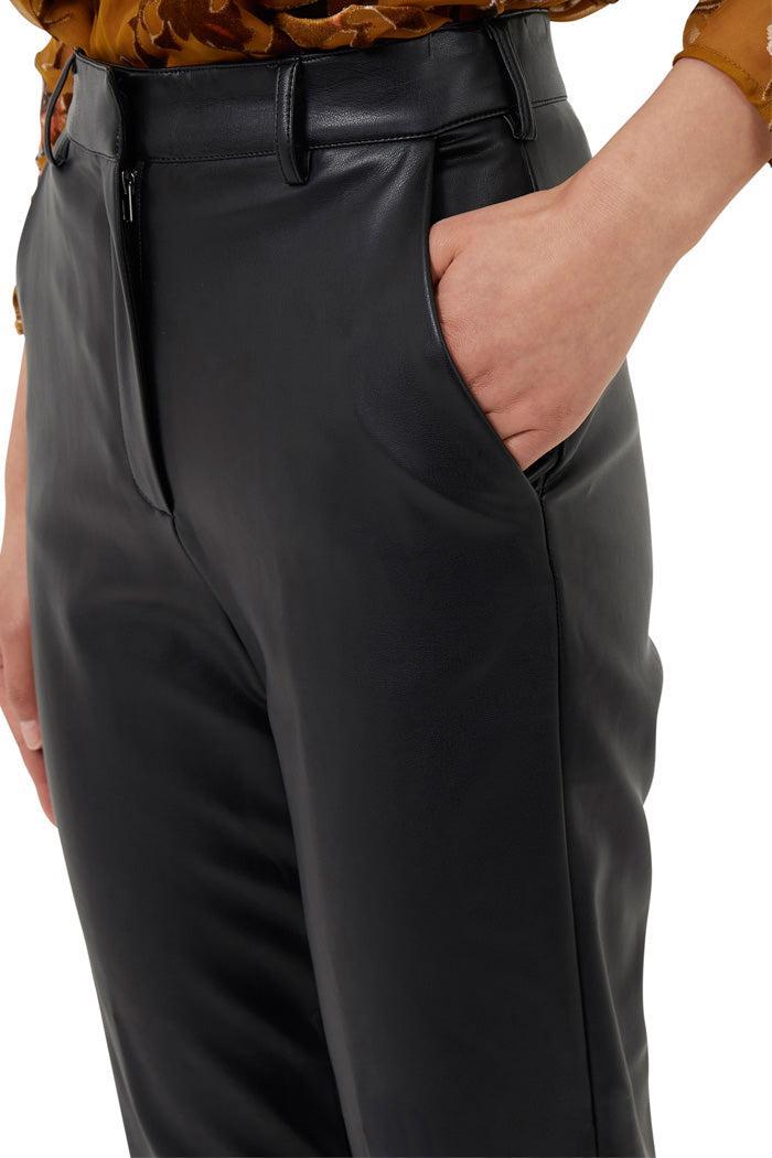 Vegan Leather Tapered Trouser Product Image