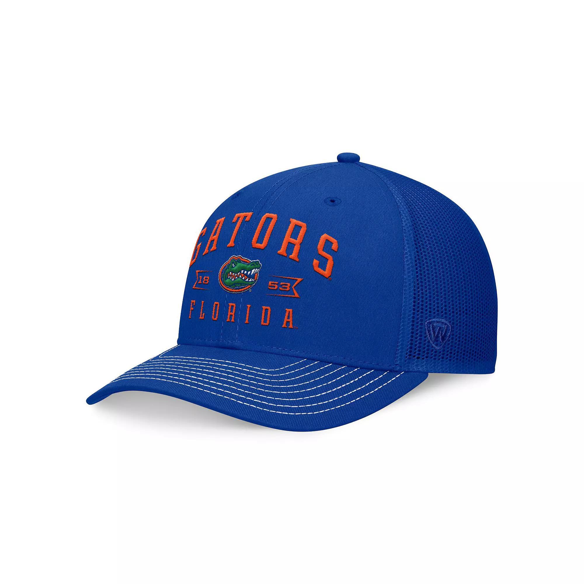 Men's Top of the World Royal Florida Gators Carson Trucker Adjustable Hat, Blue Product Image