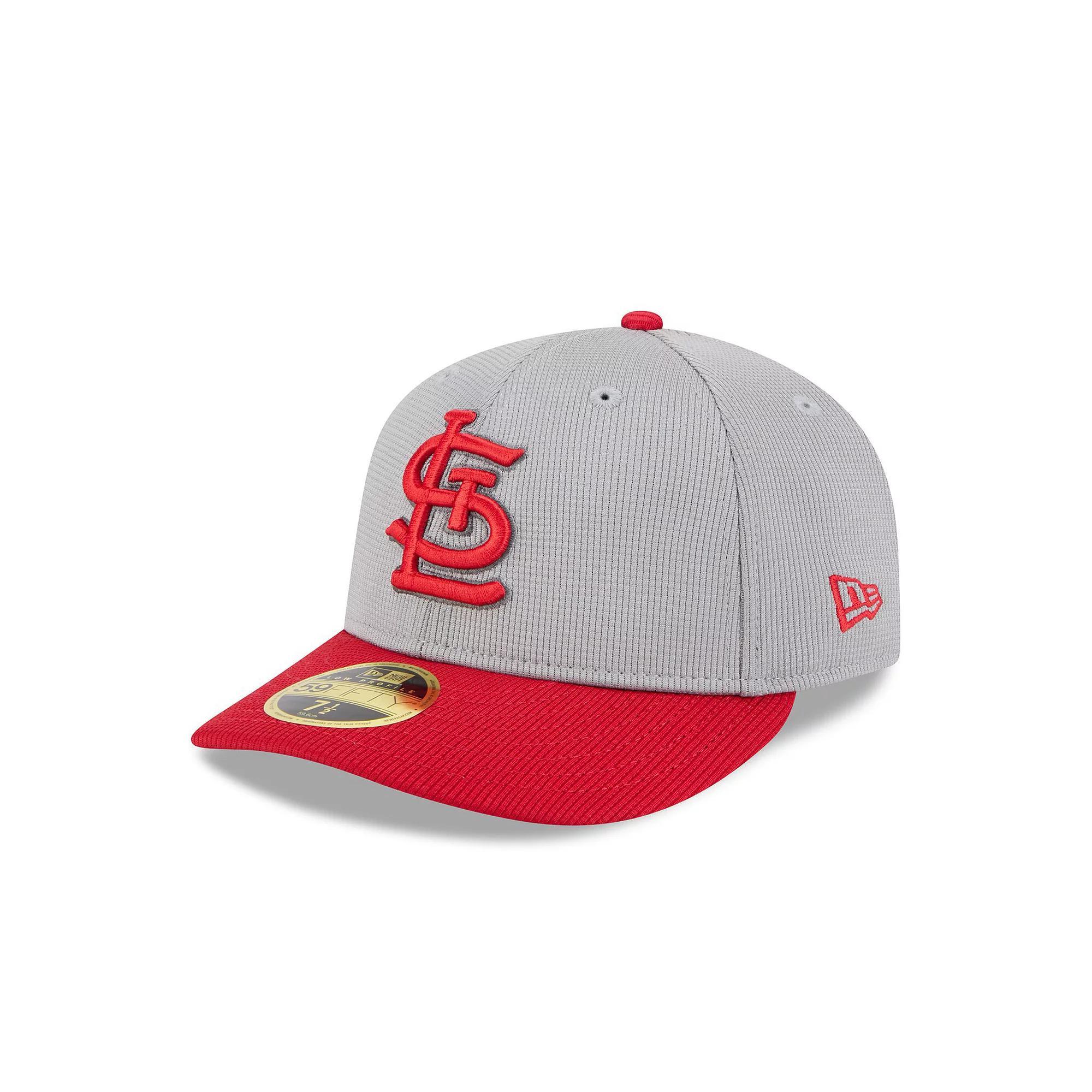 Men's New Era  Gray/Red St. Louis Cardinals 2025 Batting Practice Low Profile 59FIFTY Fitted Hat, Size: 7 1/8, Grey Product Image