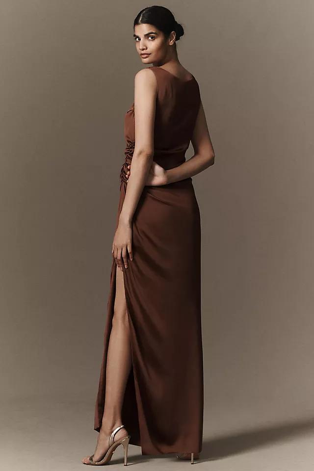 BHLDN Emma High-Neck Satin Maxi Gown Product Image