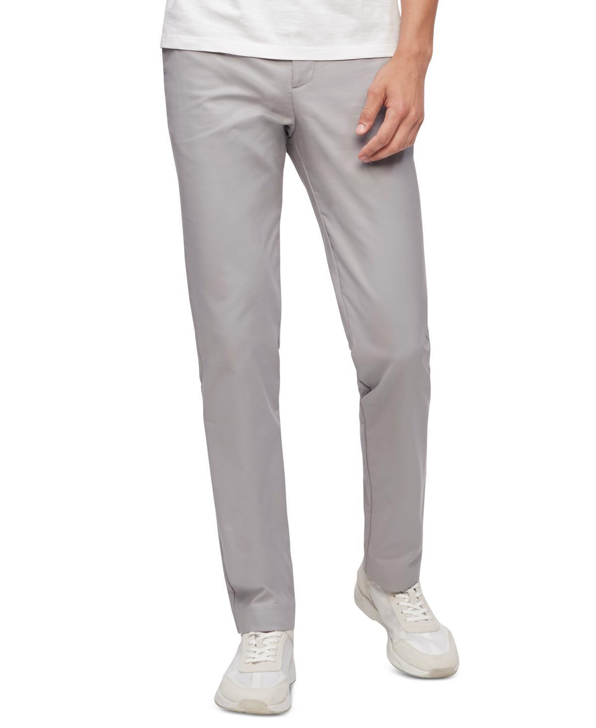 Calvin Klein Mens Modern Stretch Chino Pants - Grey - 32W x 32L Product Image