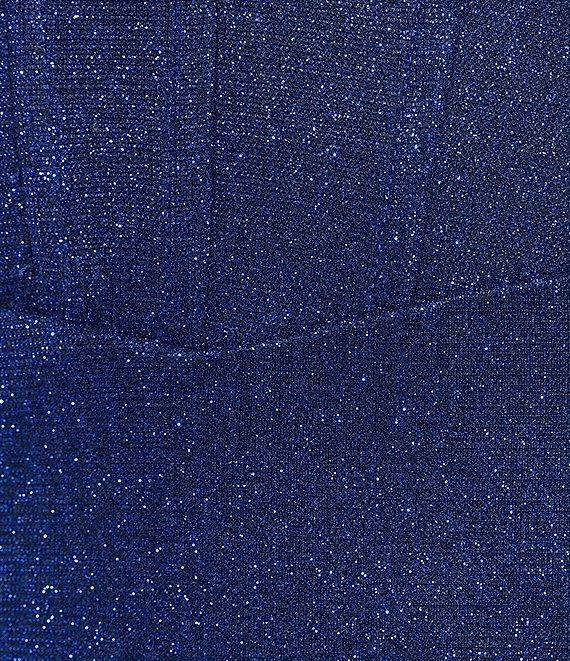 Honey and Rosie Strapless Sweetheart Neck Corset Front Slit Gown Product Image