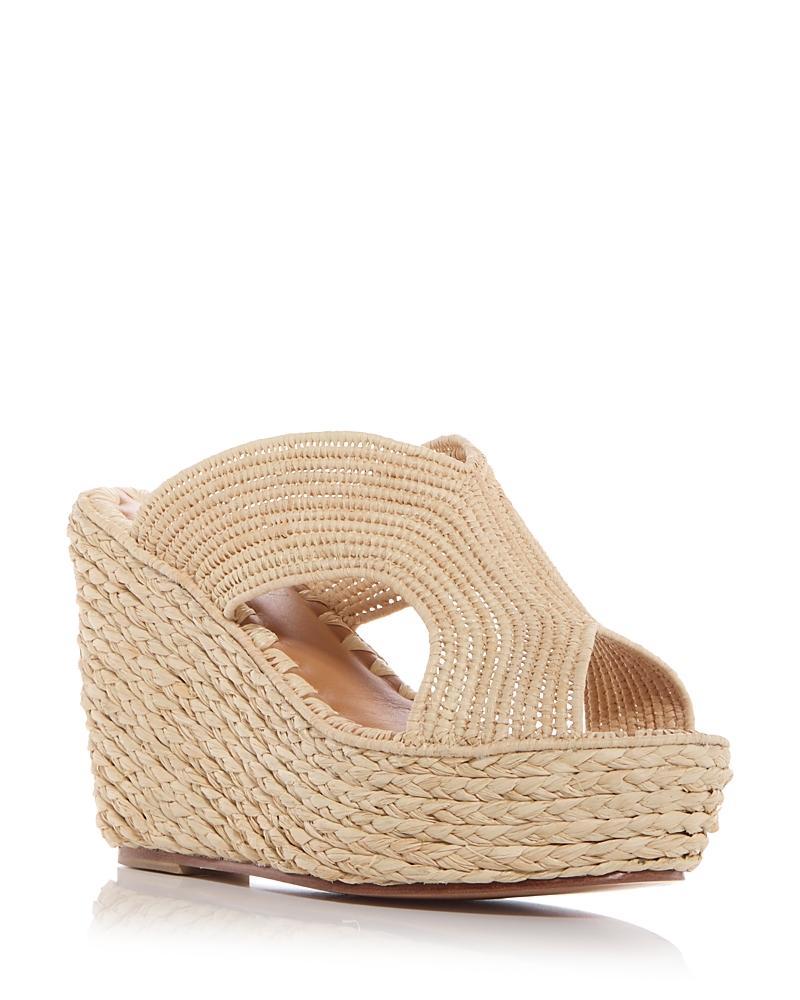 Lina Cutout Slide Wedge Sandals Product Image