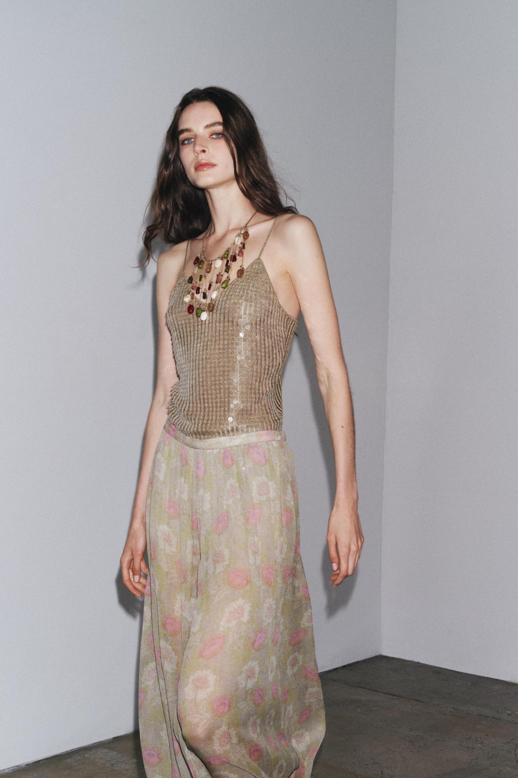 SEQUIN KNIT TOP Product Image