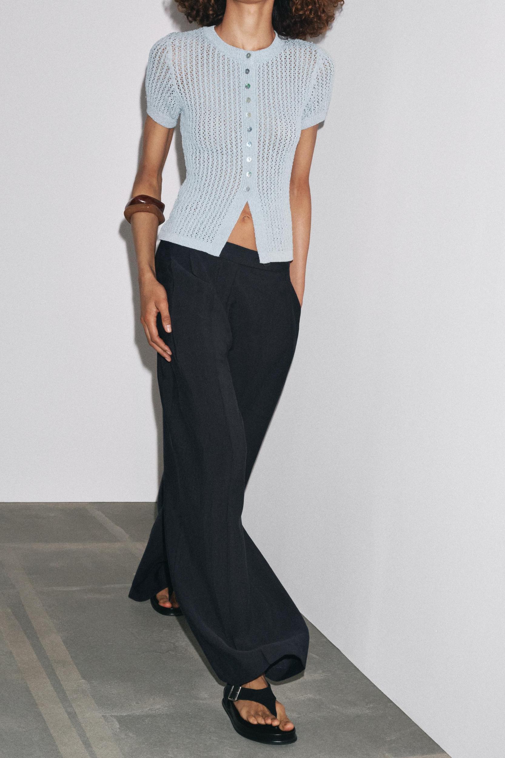 POINTELLE KNIT TOP Product Image