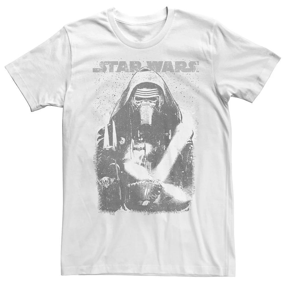 Men's Star Wars Kylo Ren Faded Portrait Tee, Size: Large, White Product Image