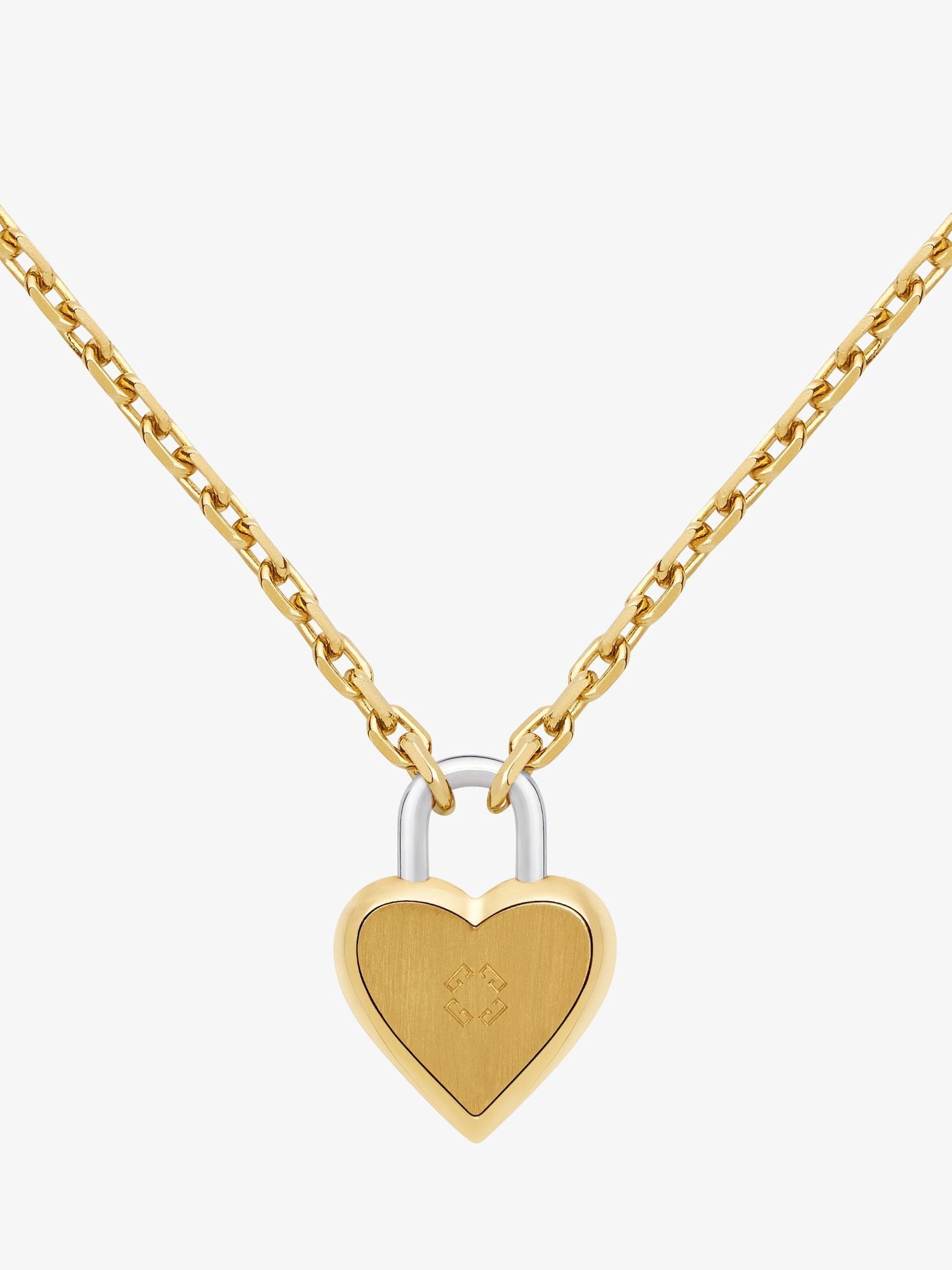 Heart Lock necklace in metal Product Image