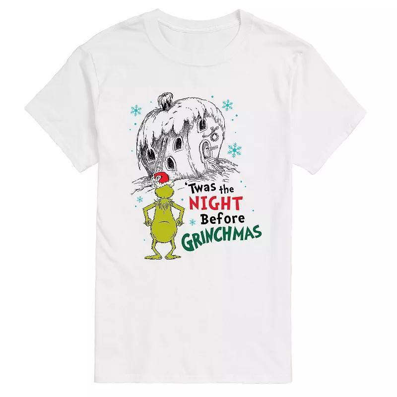 Big & Tall Night Before Grichmas Tee, Men's, Size: 6XB, White Product Image