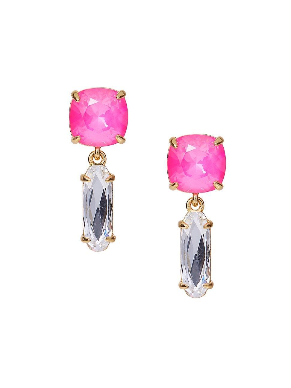 Womens Baby 14K-Gold-Plated & Glass Crystal Drop Earrings Product Image