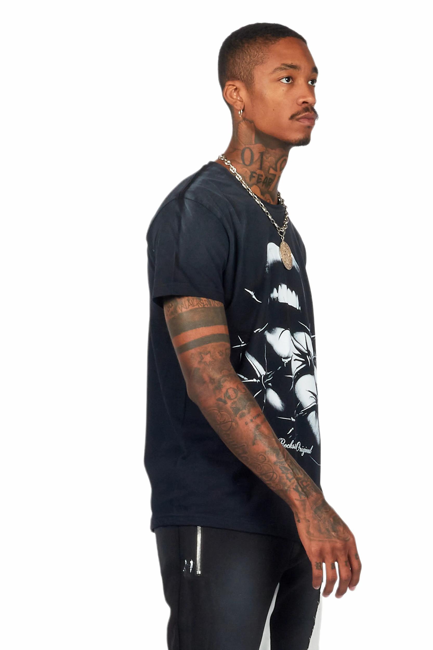 Deona Black Oversized T-Shirt Female Product Image