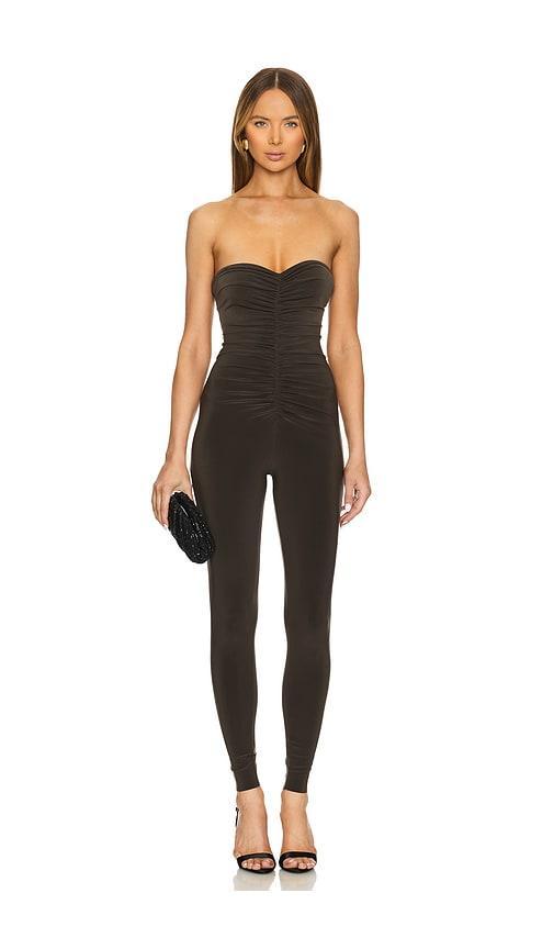 Strapless Shirred Front Catsuit Product Image