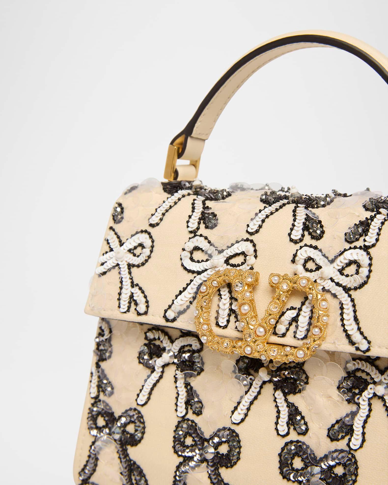 VSLING Mini Bow Sequined Top-Handle Bag  Product Image