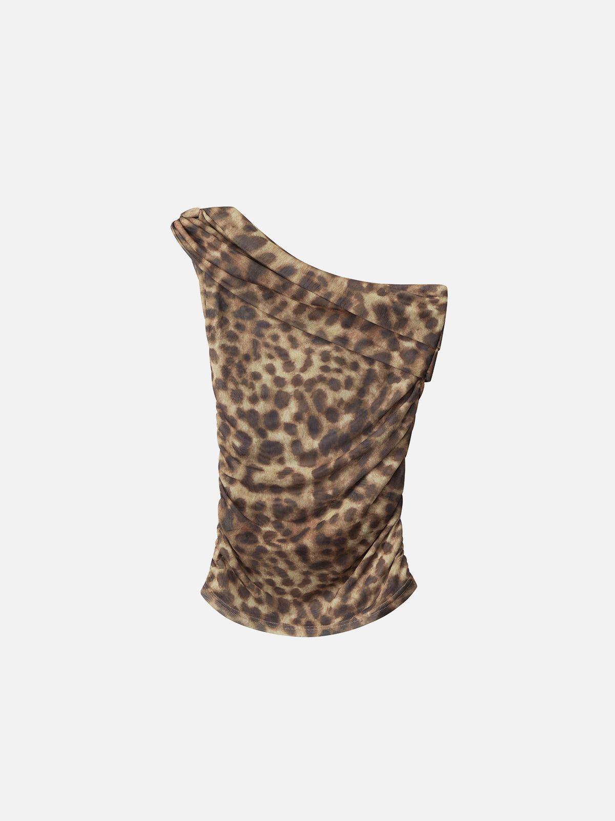 Aelfric Eden Off-The-Shoulder Leopard Graphic Cami Top Female Product Image