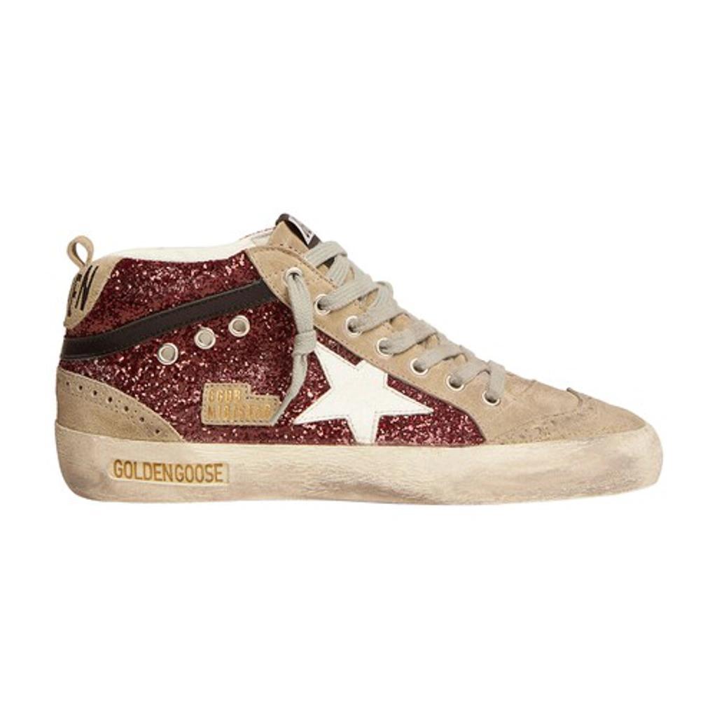 GOLDEN GOOSE Mid Star Classic In Burgundy Product Image