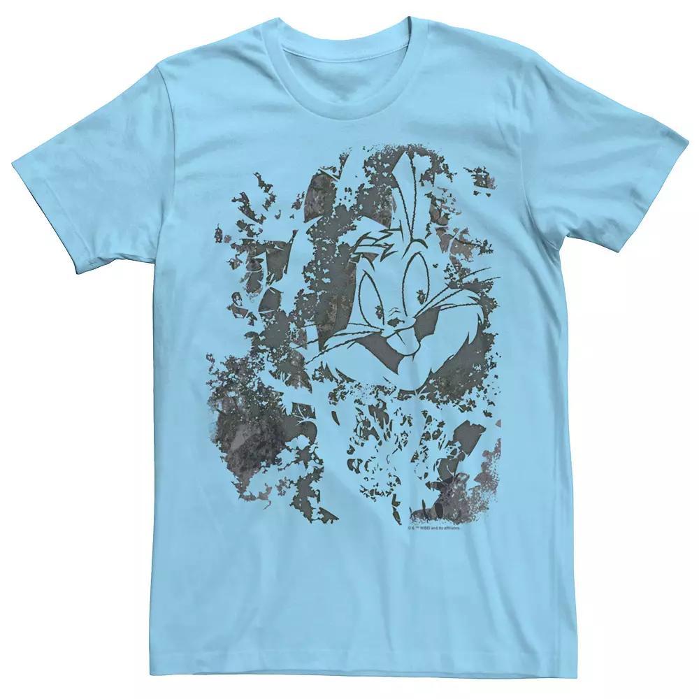 Men's Looney Tunes Bugs Bunny Art Graphic Tee, Size: Large, Light Blue Product Image
