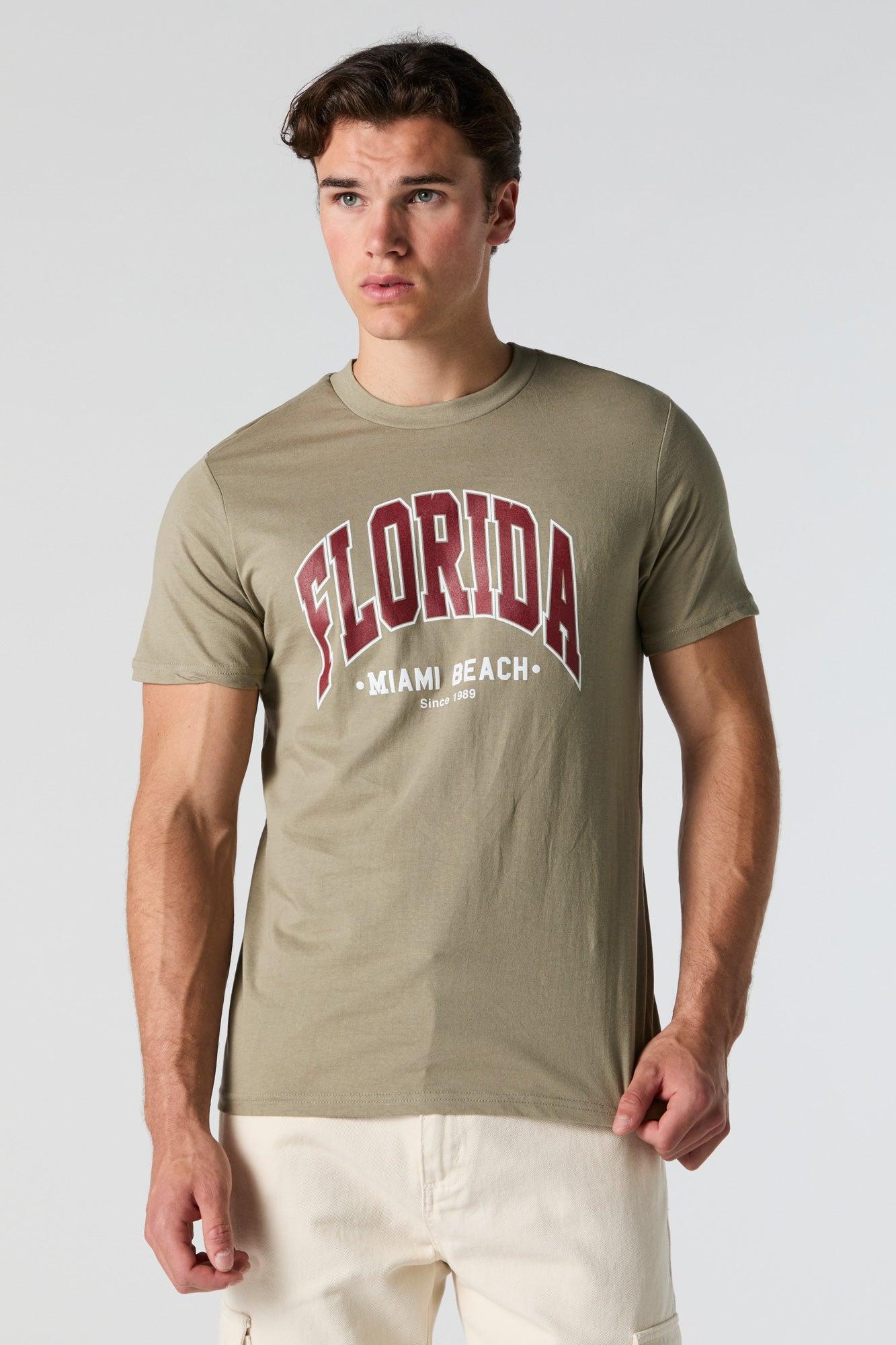 Florida Miami Beach Graphic T-Shirt Male Product Image