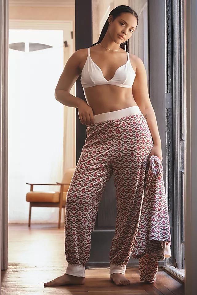 By Anthropologie Waffle-Knit Pajama Pants Product Image