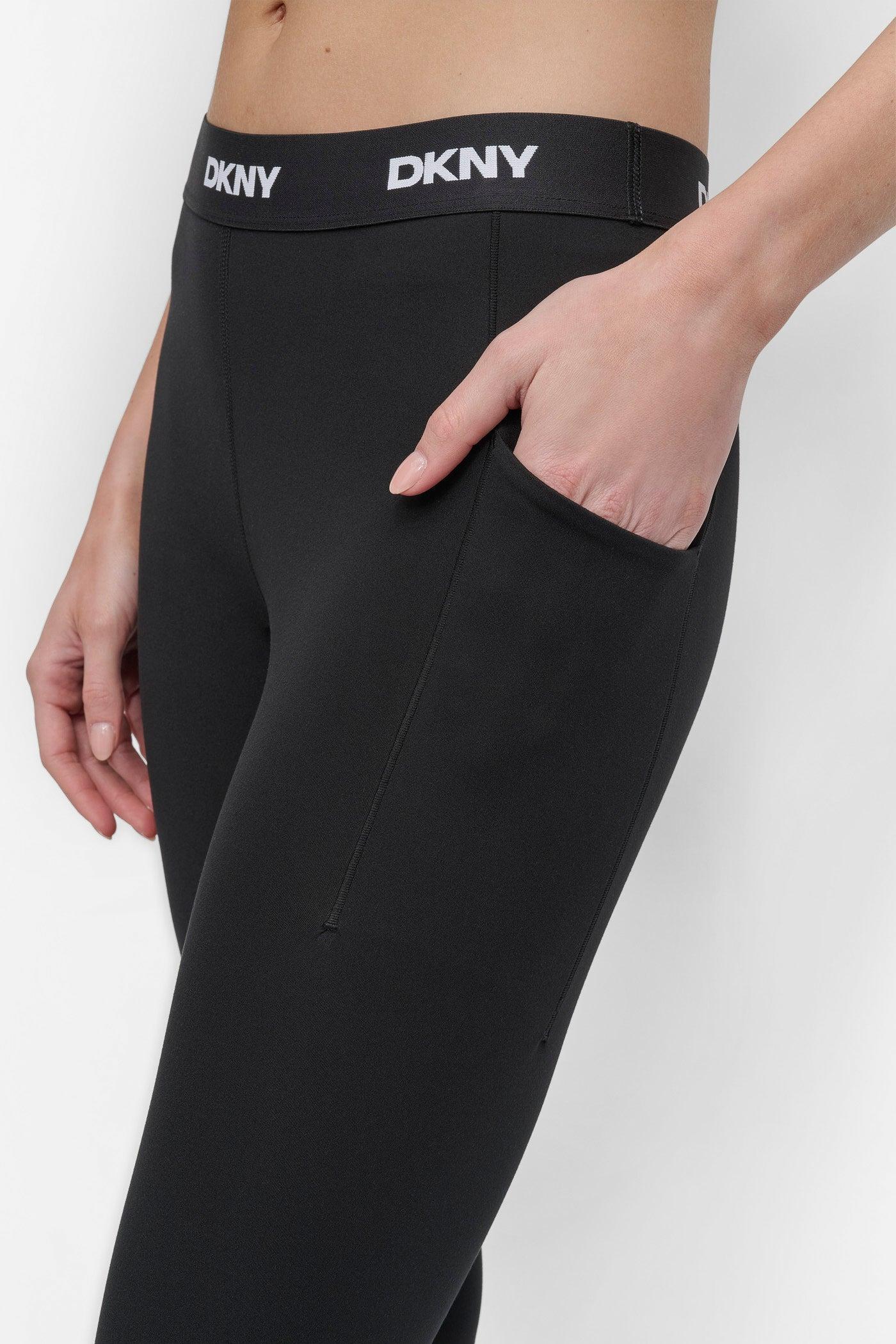 MID-RISE LOGO WAIST COMPRESSION LEGGING Product Image