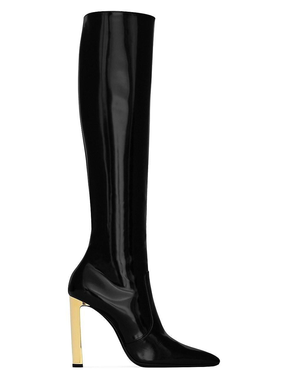 Womens Auteuil Boots In Glazed Leather Product Image