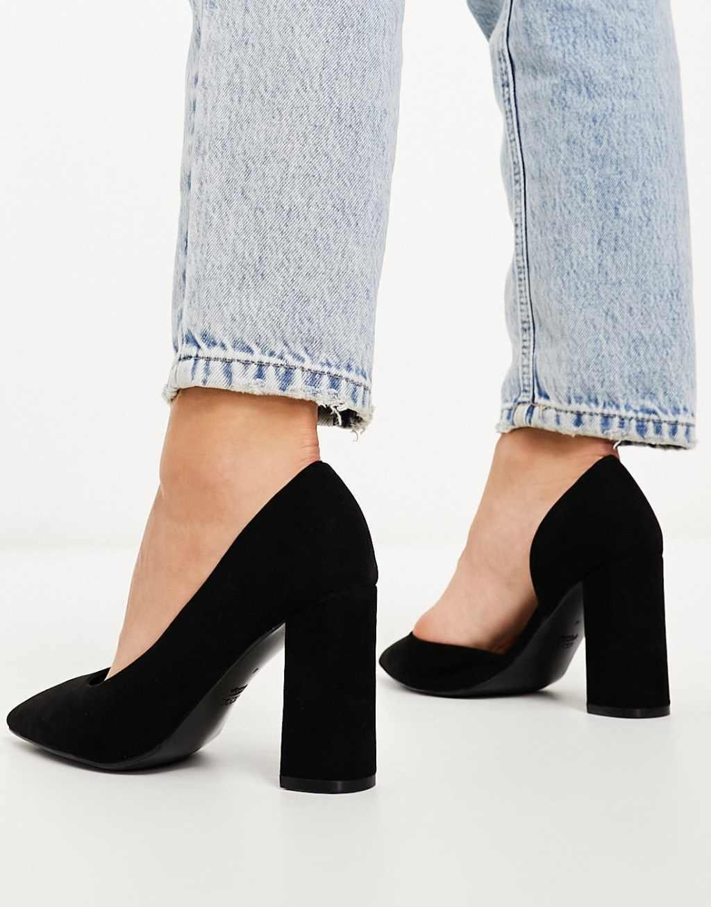 ASOS DESIGN Wide Fit Winston dOrsay high heel shoes Product Image