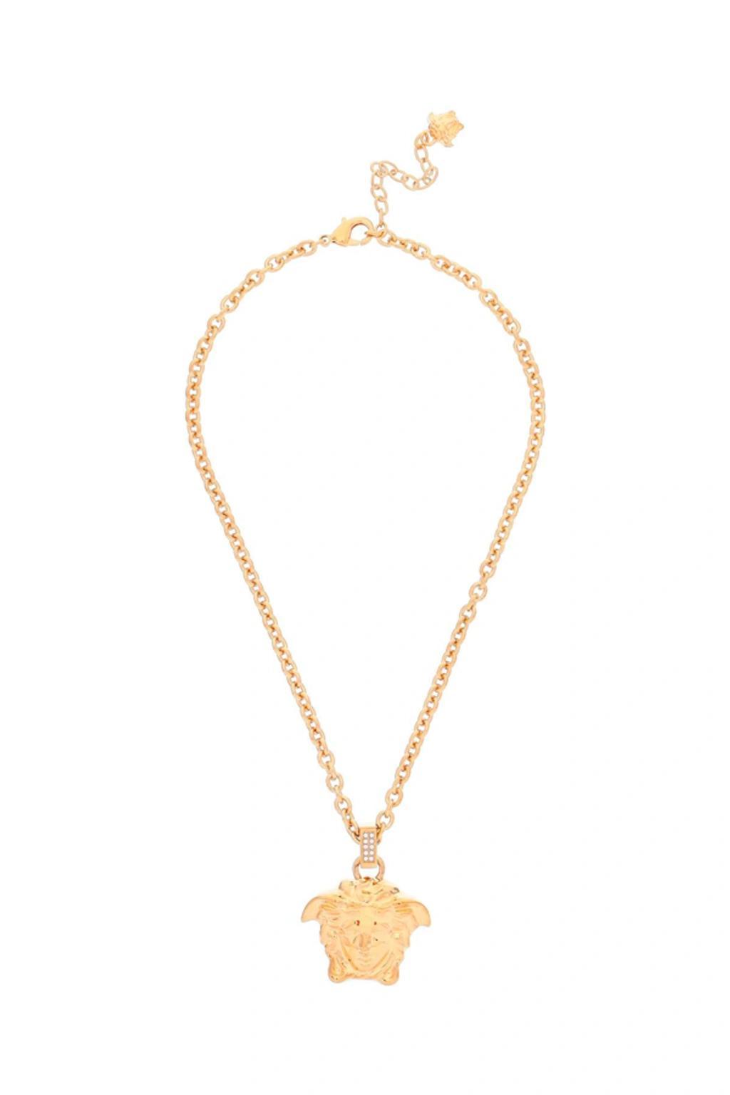 VERSACE Gold Metal Necklace Gold  Uomo Tu In Pastel Product Image