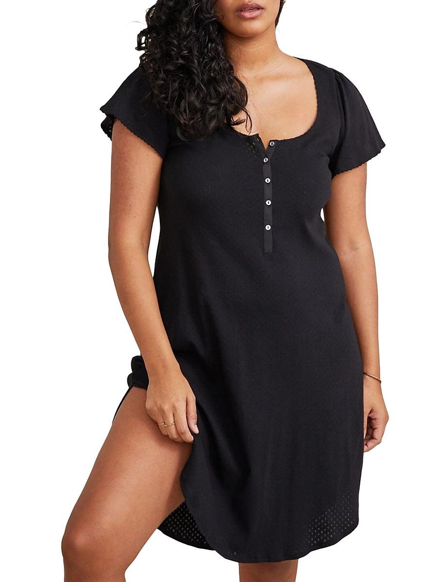 HATCH The Pointelle Nightgown Product Image