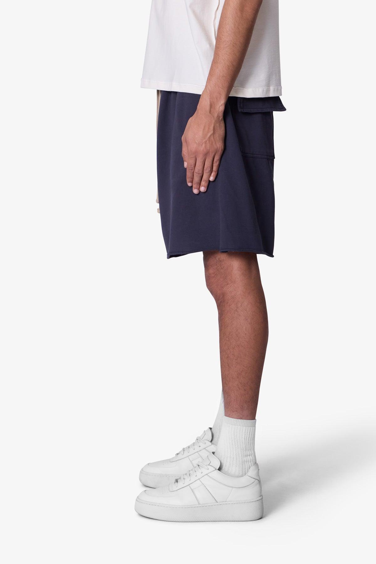 Oversized Sweatshorts - Washed Black Product Image