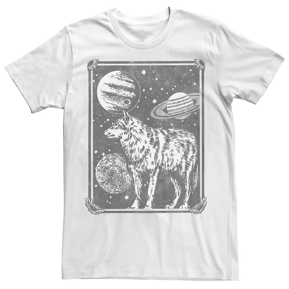 Men's Planet Wolf Flower Box Tee,  Product Image